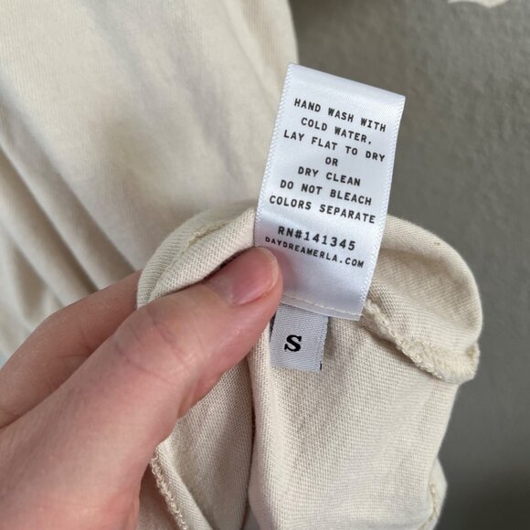 Daydreamer Womens Lucky Cherry Graphic Top Baseball Tee Small - Picture 9 of 10